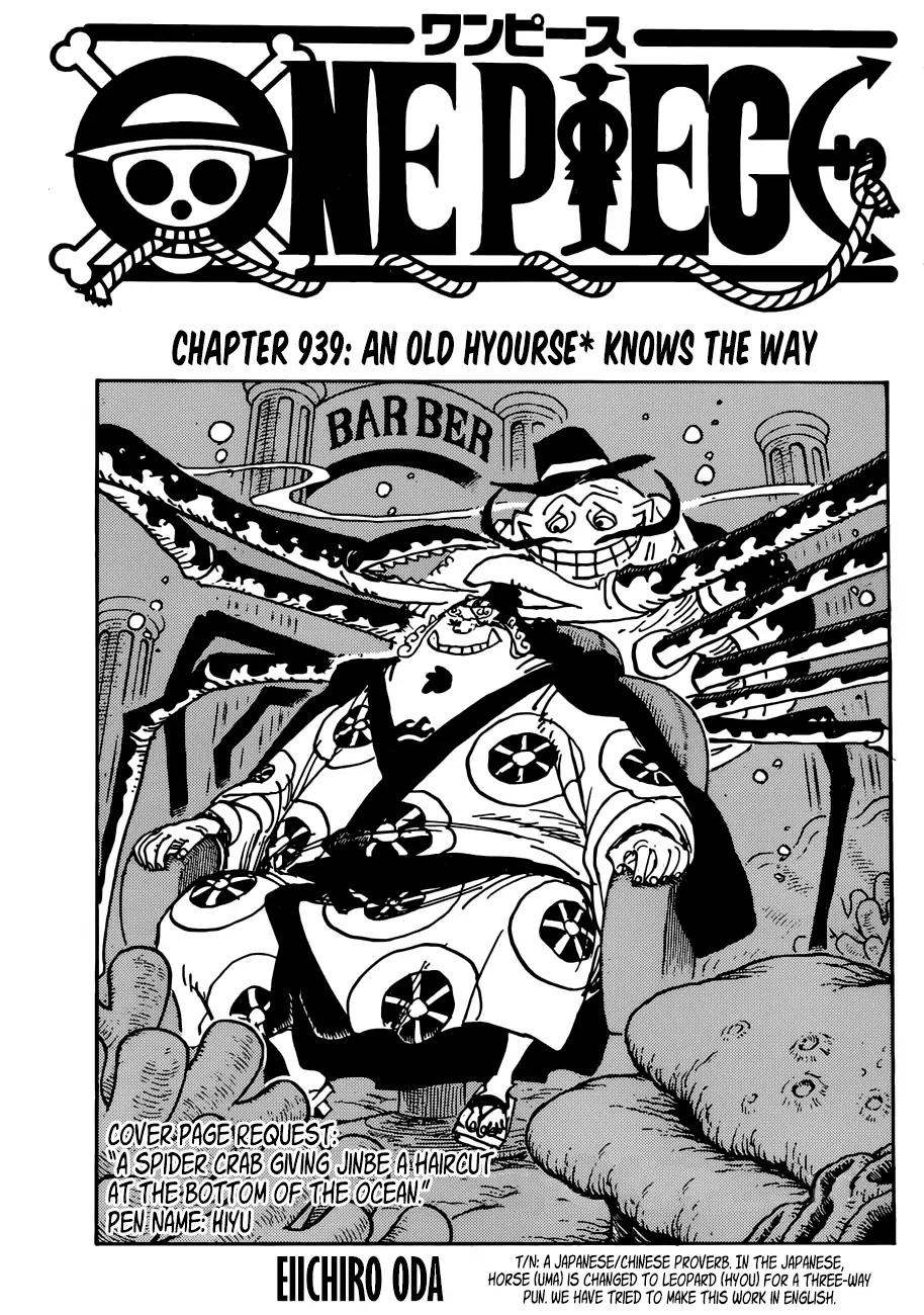 One Piece Chapter 939 1